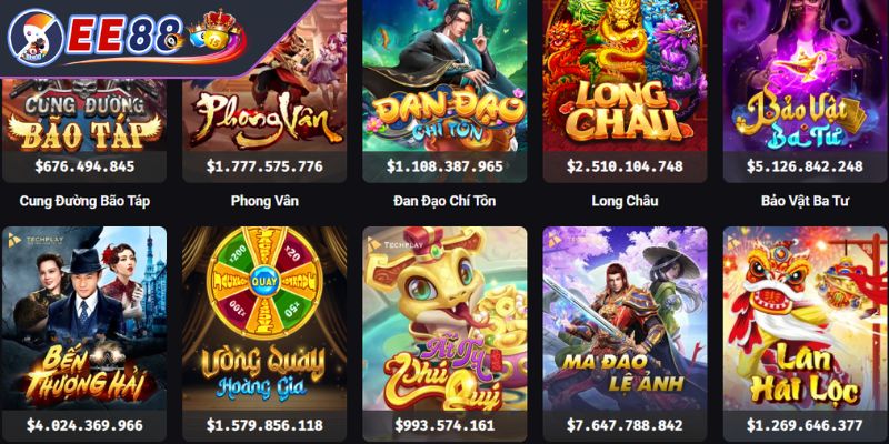 5 game slot EE88 được nhiều người chơi dễ nổ hũ