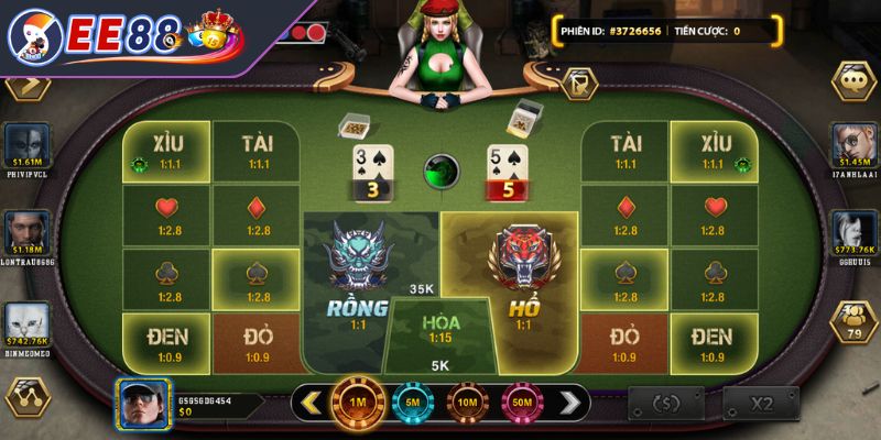 Quy tắc chia bài trong ván Dragon Tiger