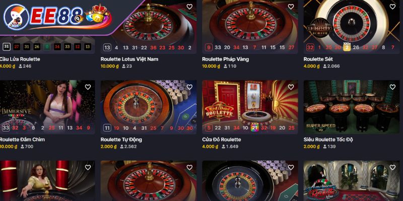 Giới thiệu đôi nét về trò game Roulette EE88